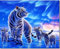 Fuumuui Peinture par Numéros Adultes et Enfants Débutants Comprend Pinceaux et Peintures Acryliques 40 x 50 cm - Animaux, Tigres
