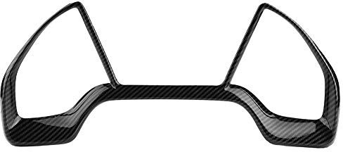 KIMISS ABS Auto Frontblende Zierringe Zierblende(Schwarz)