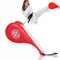 Dioche Raquettes de Frappe pour Taekwondo Entraînement Boxe Karaté Arts Martiaux 1 Pièce Combat Sport Raquette Cible Coup de Pied Tapis d'Entraînement (Rouge)