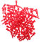 T TOOYFUL 100 PC/Satz Professionelle 50mm 1.97 Kunststoff Schloss Golf Tees Weiß - Rot, 32mm