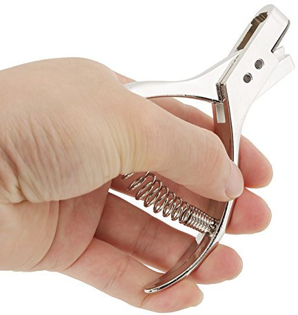 Aigend Modellatore, Pinza Perforatrice, Modello di Indumento Professionale Notcher, Modello in Acciaio Notcher Designer Sartoria Pinza per Cucitura Modello Marcatura Strumento