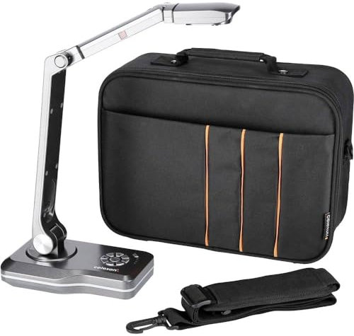 celexon Dokumentenkamera DK500 mit Tragetasche M | interaktive Full HD Präsentationen mit Mac OS & Windows per HDMI, USB oder VGA | Flexible Plug&Play Lösung für Schule, Büro & Videocalls