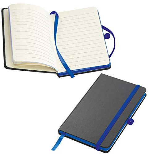 Notizbuch / DIN A6 / 160 S. / liniert / PU Hardcover / Farbe: blau