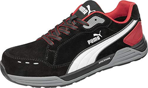 PUMA AIRTWIST Black-Red Low Baskets de sécurité Noires et Rouges Pointure 45