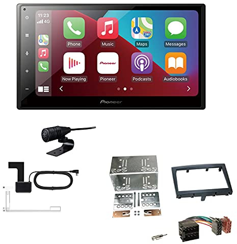 Pioneer SPH-DA160DAB 2-DIN Autoradio CarPlay Android Auto Bluetooth DAB USB passend für Porsche 911 Facelift 2008-2014 schwarz