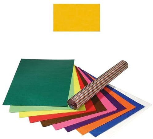 NEU Transparentpapier/Drachenpapier, 35x50 cm, 25 Bogen, Goldgelb