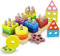 Kizmyee Montessori Toddler Toys, 24pcs Geometric Shapes Sorting and Stacking Block Board, Wooden Educational Puzzles Gift for 1 2 3 Years Old Baby Boys Girls Toddlers