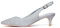 GENSHUO Niedrige Kitten Heels Damen Slingback Dressy Pumps Spitz Geschlossene Zehenpartie Knöchelriemen Elegante Hochzeitspumps Formelle Bequeme Schuhe, Silber Glitzer, 37 EU