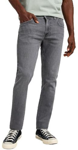 Lee Luke, Jeans Hombre, Off The Grid Grey, 32W / 34L