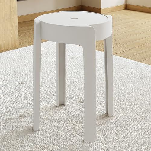 WestUx Stapelbar Essstühle Klappstühle,4er Set Polyester Esszimmerstuhl Gästestuhl Schreibtischstuhl Innen Küchenstühle für Küche Esszimmer,E,30x46cm(12x18inch)