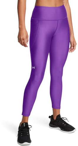 Under Armour Damen HeatGear Armour High Waisted Ankle No-Slip Leggings Hose, (525) Lavish/White, Groß