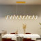 Mikeru 150 cm LED Dining Pendant Light with Remote Control Dimmable 3000k-6500k Kitchen Island Light for Living Room, Bedroom, Study Room