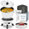 ENFRIFAM Elektrischer Hot Pot mit Faltbare Handhaben, Tragbar Multikocher mit Hotpot und Bratpfanne für Wohnmobil, Wohnheim, Büro, Outdoor, Camping, 1,8 L Suppentopf + 0,75 L Bratpfanne