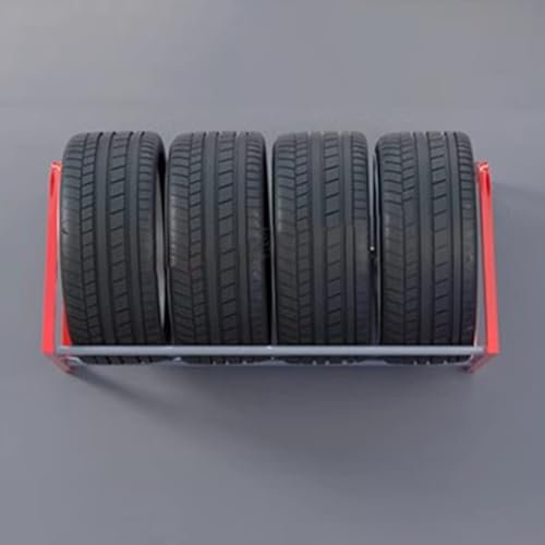ZAQYCM Reifenständer reifenregal Reifengestell Reserveradhalter Zur Wandmontage, Autoreifen Lagerregal Für Garage, Lager, Werkstatt Und Autohaus, Halbreifenständer, 100 Kg Laden