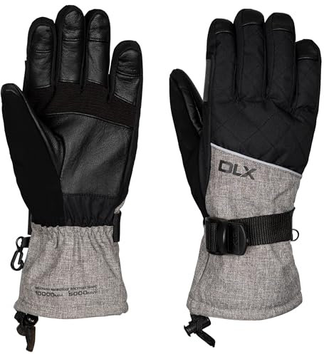 DLX Damen Sengla Ski-Handschuhe, Black/Grey Marl, S