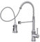 HURRAN Robinet Cuisine Nickel Brossé, Robinetterie de Cuisine Douchette avec 3 Modes de Pulvérisation, Arc Haut Mitigeur Cuisine Extensible avec 360°Pivotant pour Évier de Cuisine, Acier Inoxydable