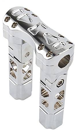 Lenkerhalter Lenkerklemme Für Harley Für Sportster 883 Für Softail Für Fatboy Für Dyna 25mm Pullback Lenker Riser Straight Adjust Riser Clamp Lenkerklemme Motorrad (Color : 6.5inch Chrome)