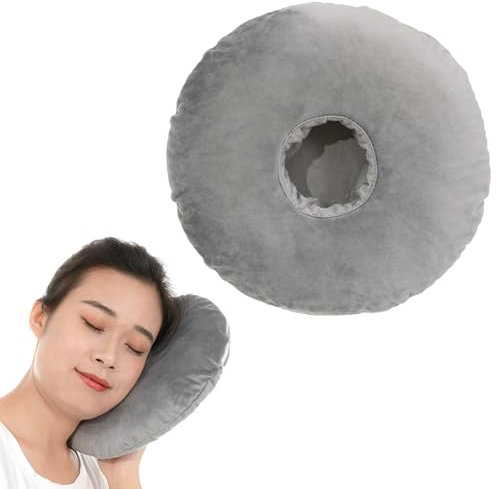 Piercing Kissen, Piercing Kissen Ohr mit Abnehmbaren Kissenbezügen, Verstellbare Füllung, Donut Kissen Piercing für Ohrschmerzen Schmerzlinderung, Piercing Pillow für Entzündungen, Druckgeschwüre