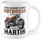 Tasse personalisierbar Biker Geschenk Echte Männer fahren Motorrad & heißen Name, Geschenkidee Motorradfahrer Biker, Kaffeetasse Freund Ehemann personalisiert Kaffee-Becher