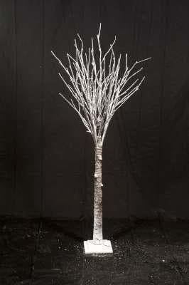 ARPIMEX Albero di Natale Innevato H 160 Cm 64 LED Bianco