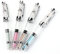 Respicefinem Piston Fountain Pen 15. 0×8. 0×2. 4Pcs 0. 5Mm Point Transparent Fountain Pen Stationery Supplies For Daily Writing To Use Fountain Pens