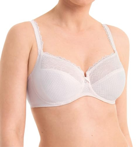 Rosa Faia by Anita Eloise Bügel-BH – Damen BH mit dreigeteilten Cups, floraler Spitze, Pünktchen-Print und edlem Zieranhänger – femininer Alltags-BH