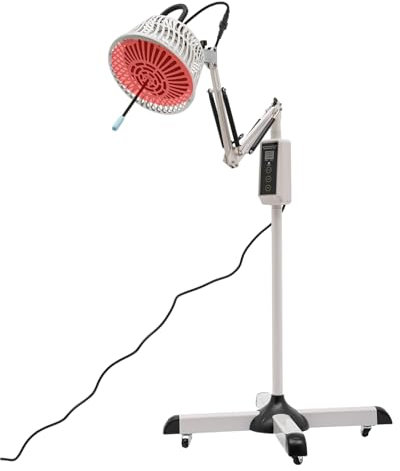 OUKANING Akupunkturlampe Wärmelampe TDP Lampe mit 30/60/90min Timer 300W Mineralwärme Moxalampe Infrarotlampe Infrarotstrahler Wärmelampe Therapielampe zur Linderung Rücken Nacken Schulter