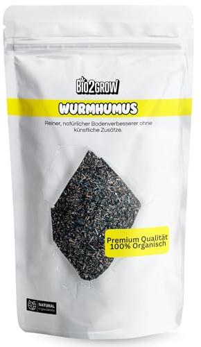 Bio2grow Wurmhumus 3L Organisch - Nährstoffreicher Bodenverbesserer - Für Garten & Zimmerpflanzen