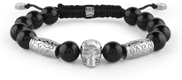 Philipp Plein Herren Armband Textil Edelstahl Plein Elite