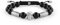 Philipp Plein Herren Armband Textil Edelstahl Silber Plein Elite PJNEA03BU