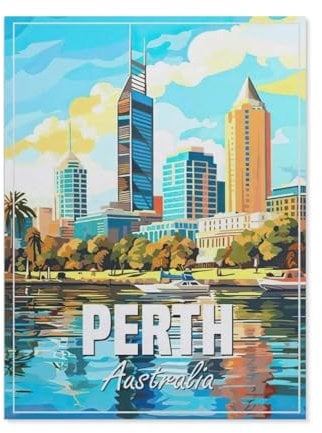 Perth, Australia,Jigsaw Puzzles 1000 Pieces for Adults, Classic Puzzle Kids Puzzle Challenging And Difficult Puzzles for Adults And Teens(38x26cm)-AS91