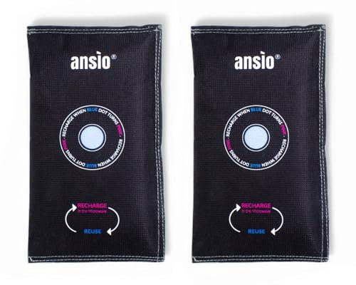 ANSIO Deshumidificador para interior de coche, pequeño, paquete de 2