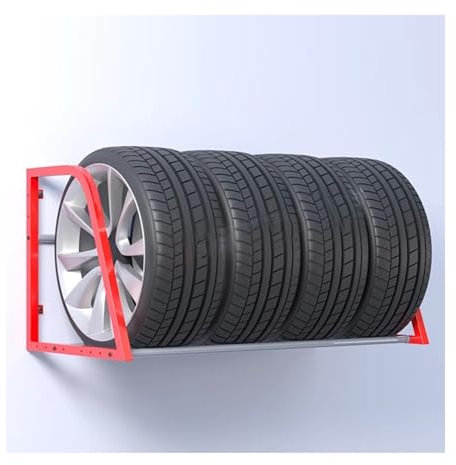 Robuste Reifenhalterung zur Wandmontage, Reservereifenträger für die Garage/Aufbewahrungshalter für Winterreifen, Regale für den Innen- und Außenbereich für die Reparaturwerkstatt im Lager z