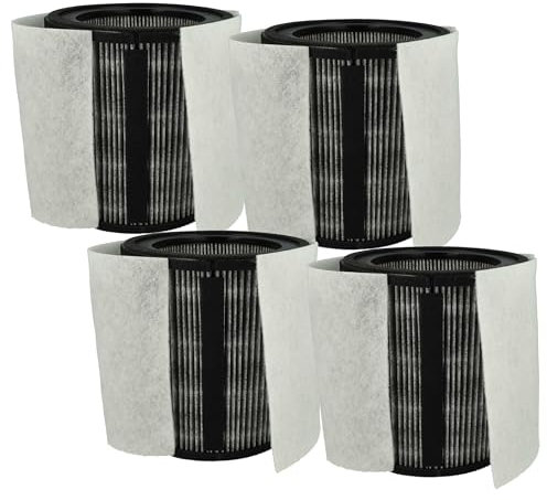 vhbw 4X HEPA Filter H12 kompatibel mit Leitz TruSens Z-3000, Z-3500 Luftreiniger - Ersatz-Filter