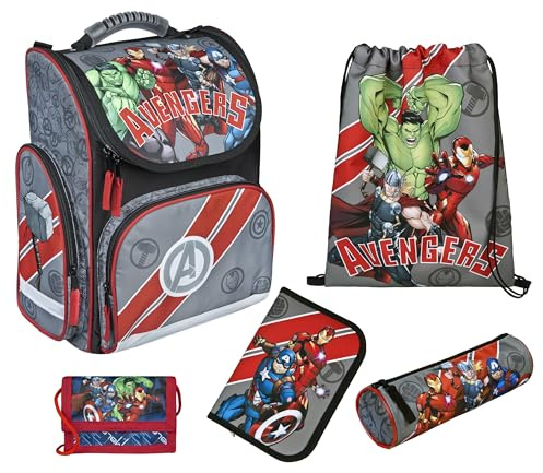 Undercover Jungen Clou Schulranzen Schulranzenset, Avengers