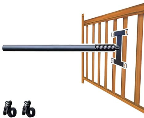 Wing Chun Dummy-Wandhalterung, Kung-Fu-Trainingsgerät für Zaungeländer, Eisenfederarm mit Gummischaumoberfläche, Kampfsport-Mannstapel für Boxsack/Schiene (Farbe: Mit 1 Feder)