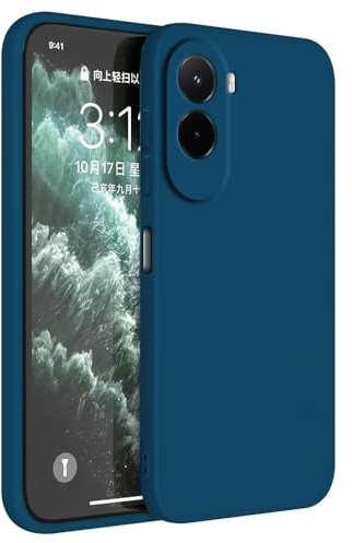 HAFFAN TPU Silikon Hülle kompatibel mit Smartphone, Compatible with Poco M7 (4G)(Phone Dimension Size 169.48x80.45x8.4mm) Bitte messen Sie die Größe Ihres Handys, Handyhülle Schutzhülle - Saphirblau