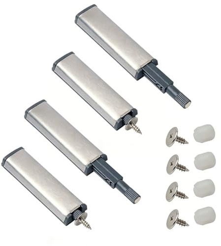 COYUN Calamite per Mobili Chiusura, 4 Pezzi Push Pull per Ante, Chiusure Magnetiche con Apertura a Pressione, per Ante di Armadietti, Cassetti e Mobili