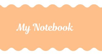 Peach notebook: 120 Page Lined Journal | 6 x 9 Notebook for Writing, School Notes and Daily Journaling
