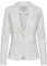 ICHI IHKATE BL Damen Blazer Kurzblazer Jacke Ein-Knopf-Blazer mit Stretch und Reverskragen, Größe:XXL, Farbe:Cloud Dancer (10111)
