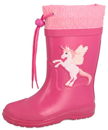 Beck M dchen Unicorn Gummistiefel, Pink, 21 EU
