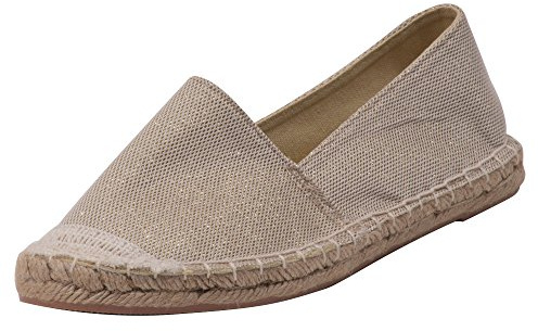 Japanwelt Espadrilles für Damen & Herren I Luftig - Espandrillos Espadrille Espandrilles Slipper Loafer Sommer Latschen Stoffschuhe Sommerschuhe Spanisch Plateau Mokassin Moccasins Schlüpfschuhe