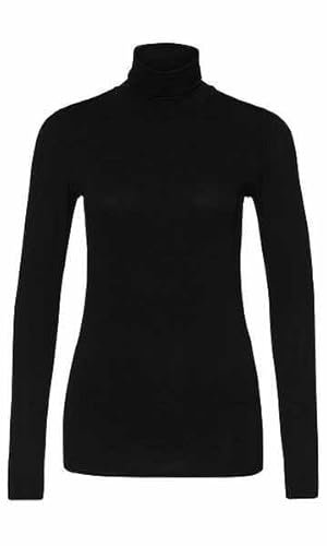 Marc Cain Damen Rollkragenpullover, Schwarz (Black 900), 36 (Herstellergröße: 2)