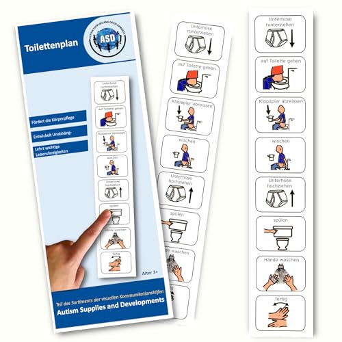 Plastic Visual Toilet Schedule (German)