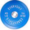 BalanceFrom Everyday Essentials Color Coded Olympic Bumper Plate Weight Plate W Steel Hub, Blue