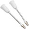 Uonlytech 2 Pezzi da E14 a E27 Portalampada Prolunga Portalampada Prolunga Lampadina Adattatore per Lampadina Pieghevole con Base a Vite Regolabile per Seminterrato Home Office 19 5 Cm