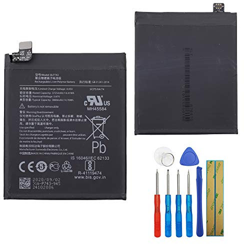 E-yiiviil Ersatzakku BLP743 Compatible with OnePlus 7T with Tools