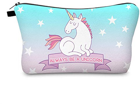 BN Frau Makeup Tasche Einhorn Make-up-Taschen, für Damen, Einhorn-Muster