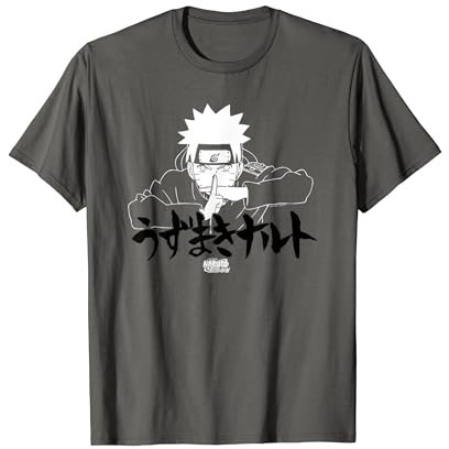 Naruto Shippuden Linéaire Naruto Jutsu avec Kanji T-Shirt