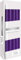 Nipter Stabkerzen Violett, Leuchterkerzen Blaulila Spitzkerzen, Höhe 24,5 cm, Durchmesser 2,3 cm, geruchsneutral, Brenndauer 7h, Set 10 Stück (1 Box)
